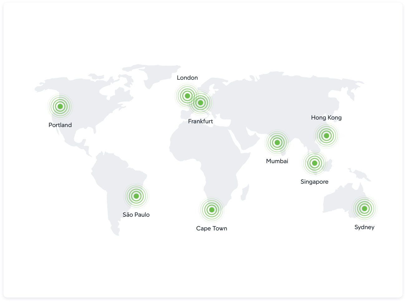 Saas Locations Map